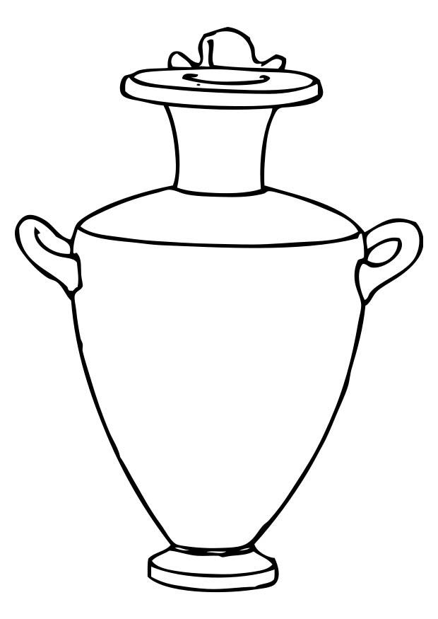 Kleurplaat amfora