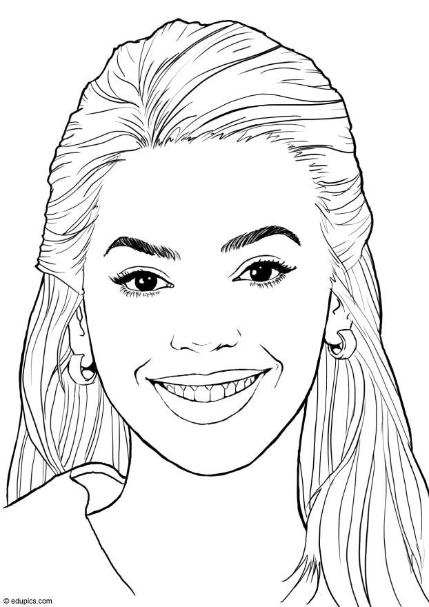Kleurplaat beyonce knowles