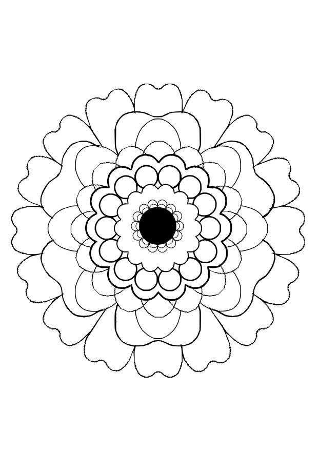 Kleurplaat bloem