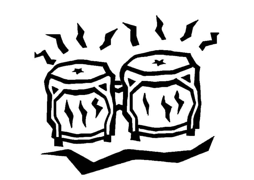 Kleurplaat bongos
