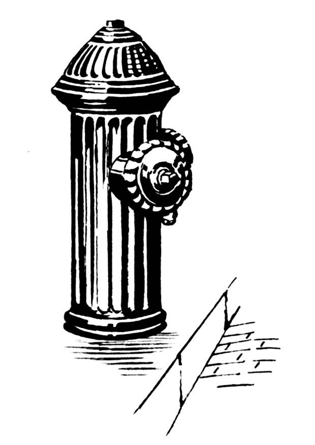 Kleurplaat brandkraan