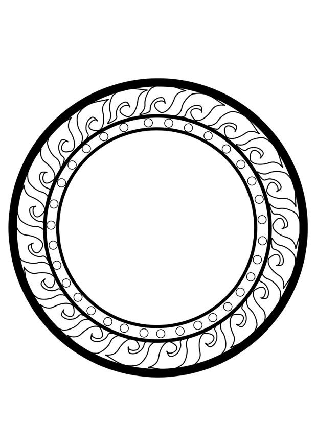 Kleurplaat dharma wiel
