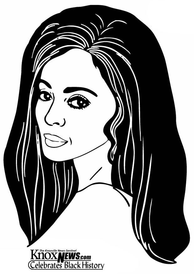 Kleurplaat diana ross