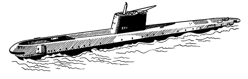 Kleurplaat duikboot