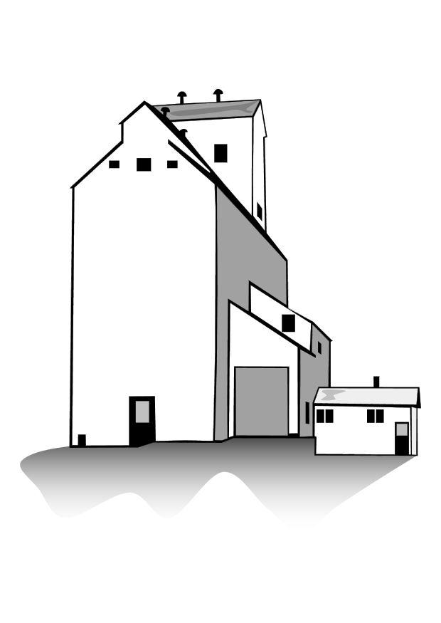 Kleurplaat graanschuur