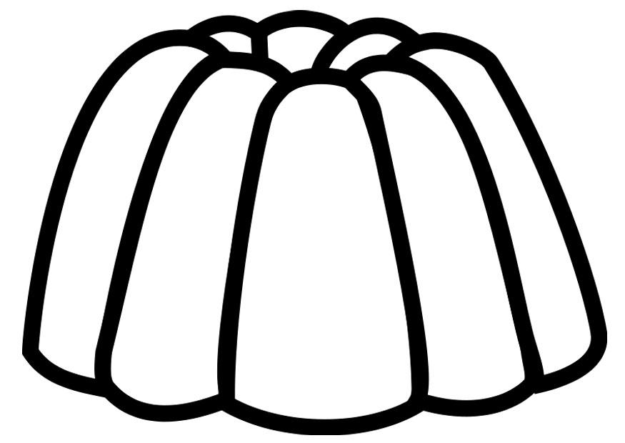 Kleurplaat jelly pudding