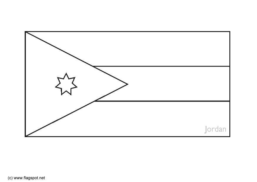 Kleurplaat jordanie