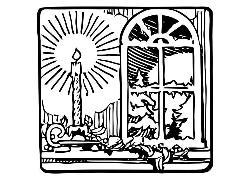 Kleurplaat kerst