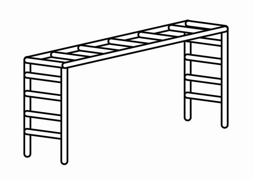 Kleurplaat klimrekhoek