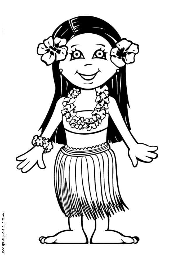 Kleurplaat leilani