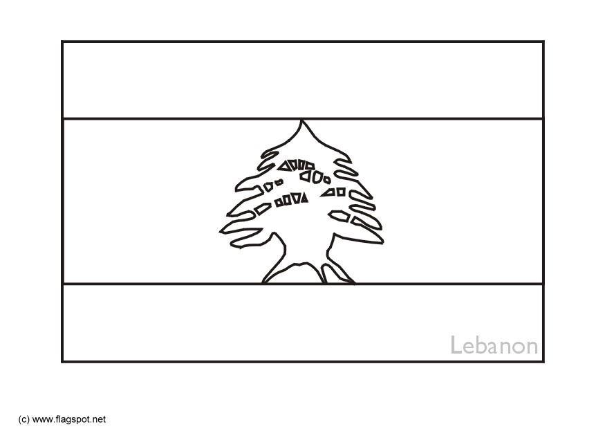 Kleurplaat libanon