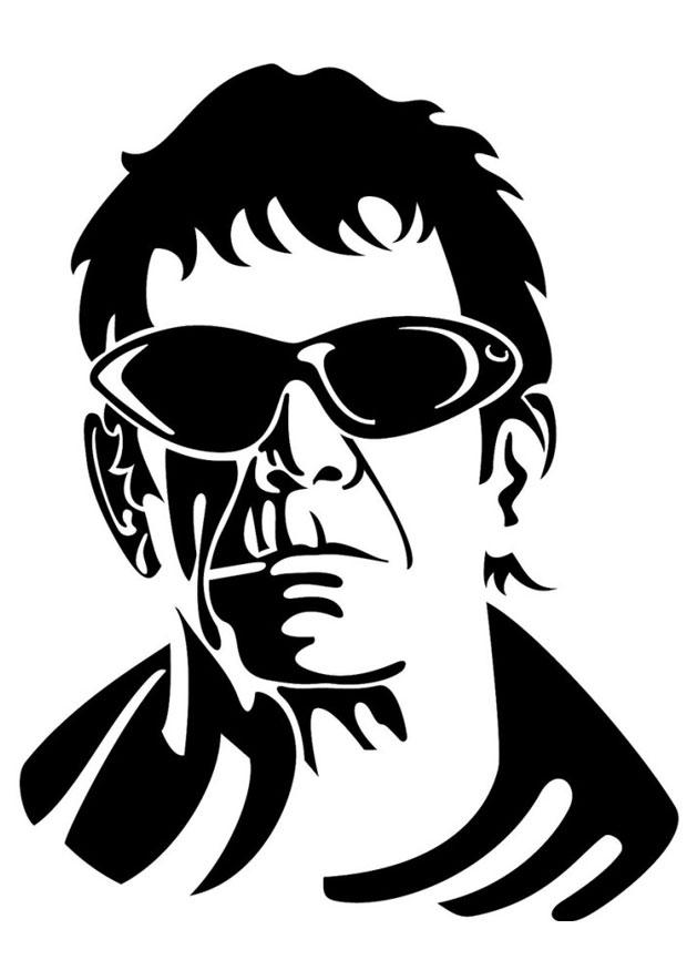 Kleurplaat lou reed