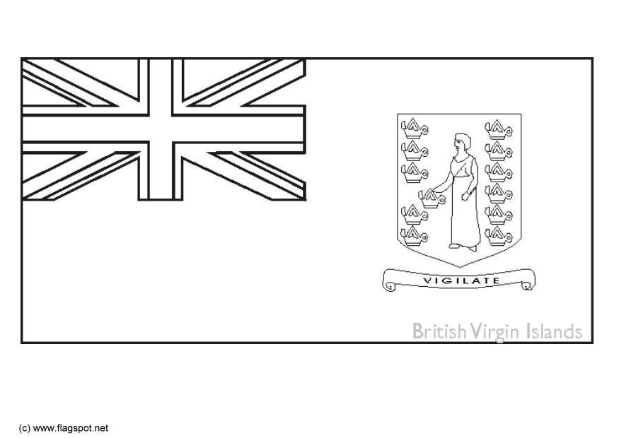 Kleurplaat maagdeneilanden uk