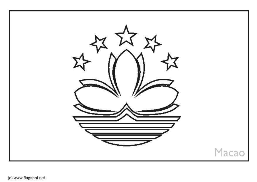 Kleurplaat macao