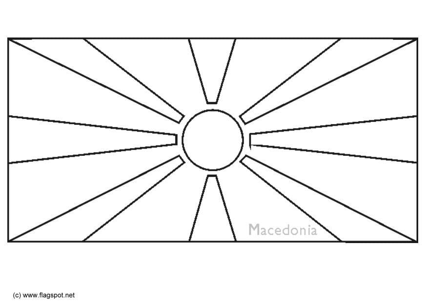 Kleurplaat macedonie