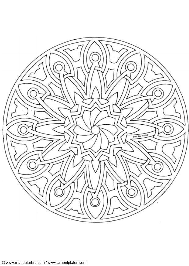 Kleurplaat mandala-1502i