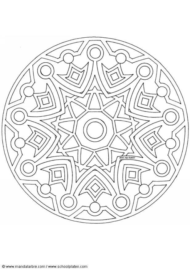 Kleurplaat mandala-1502l