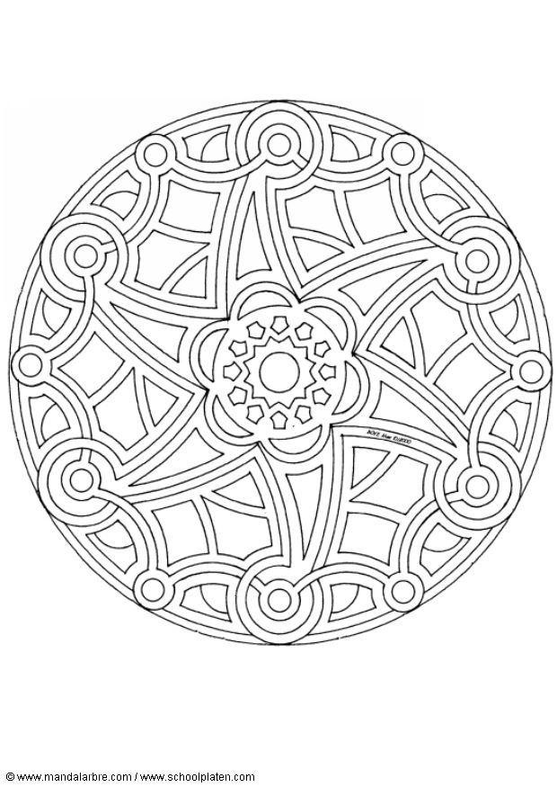 Kleurplaat mandala-1502p