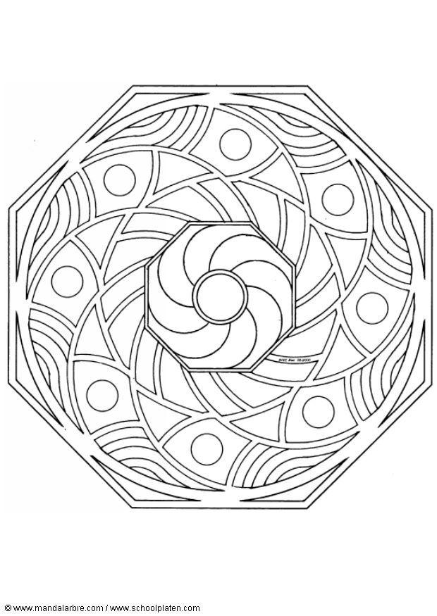 Kleurplaat mandala-1502r