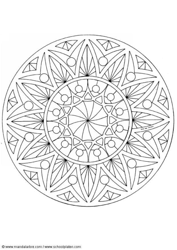 Kleurplaat mandala-1502u