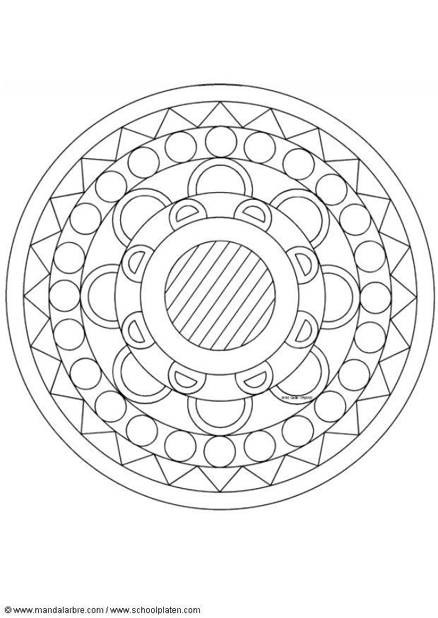 Kleurplaat mandala-1502y