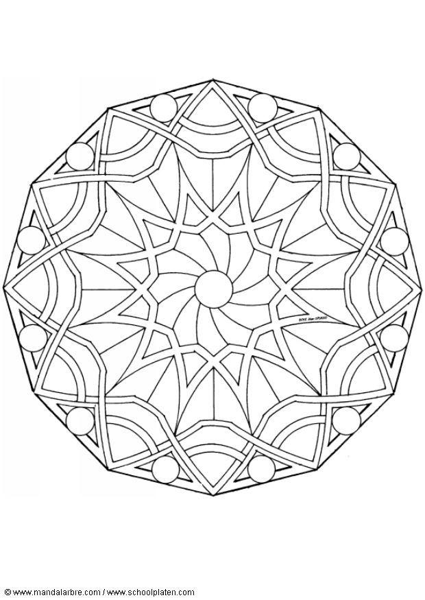 Kleurplaat mandala-1502z