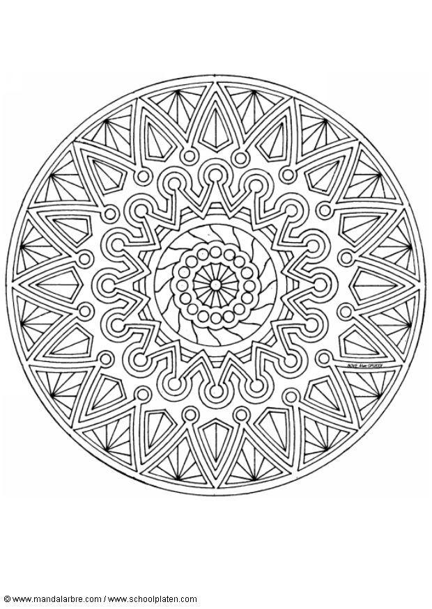Kleurplaat mandala-1702i