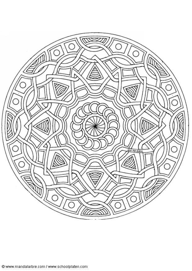Kleurplaat mandala-1702k