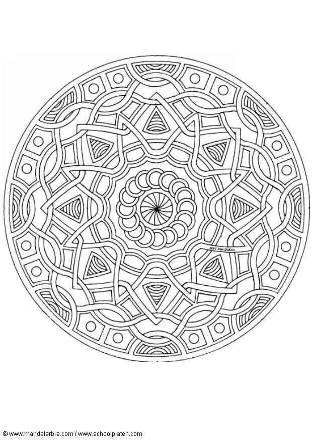 Kleurplaat mandala-1702l