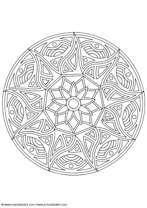 Kleurplaat mandala-1702z