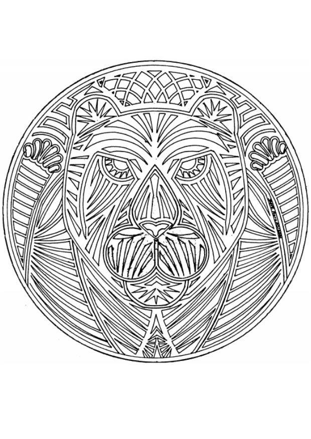 Kleurplaat mandala-1802d