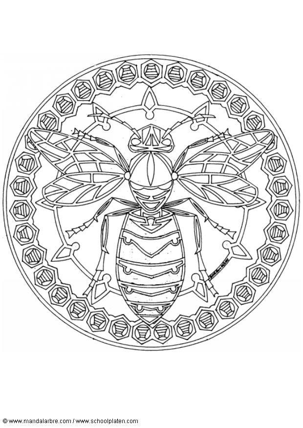 Kleurplaat mandala-1802f
