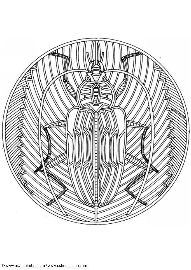 Kleurplaat mandala-1802g