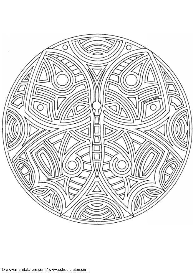 Kleurplaat mandala-1802k