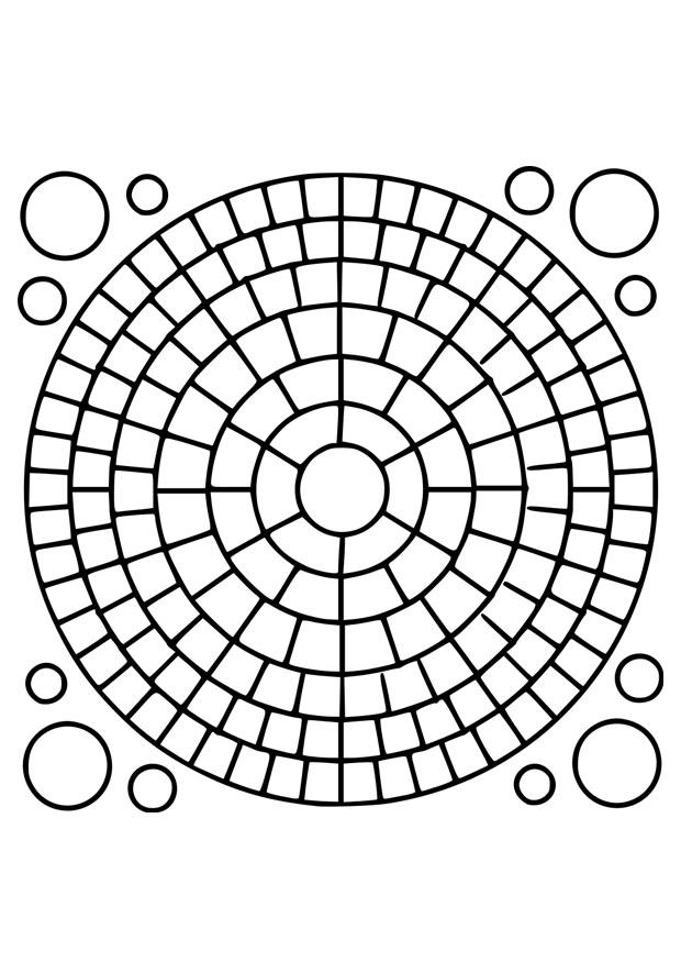 Kleurplaat mandala 2