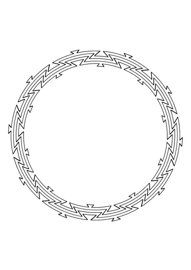 Kleurplaat mandala 