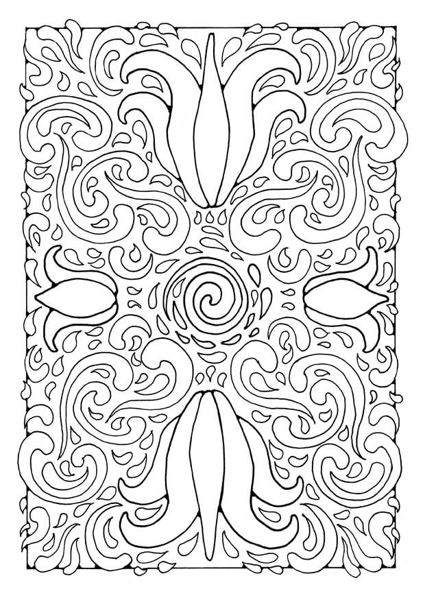 Kleurplaat mandala a01