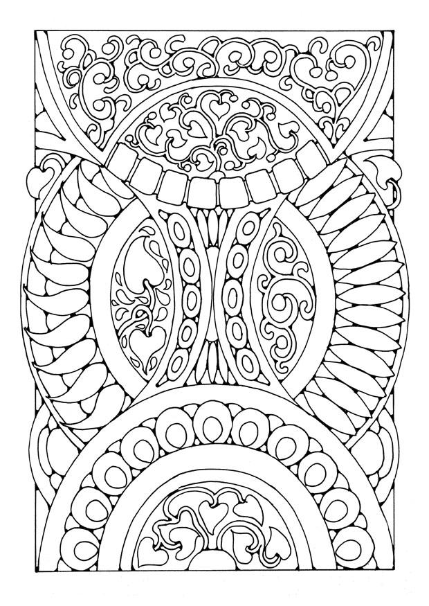 Kleurplaat mandala a03