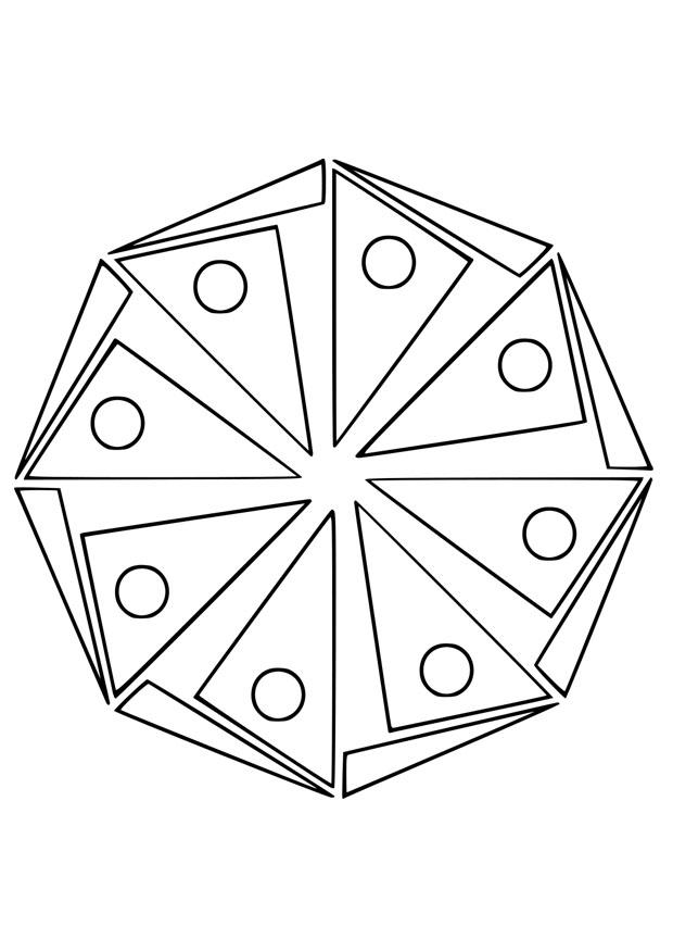 Kleurplaat mandala18