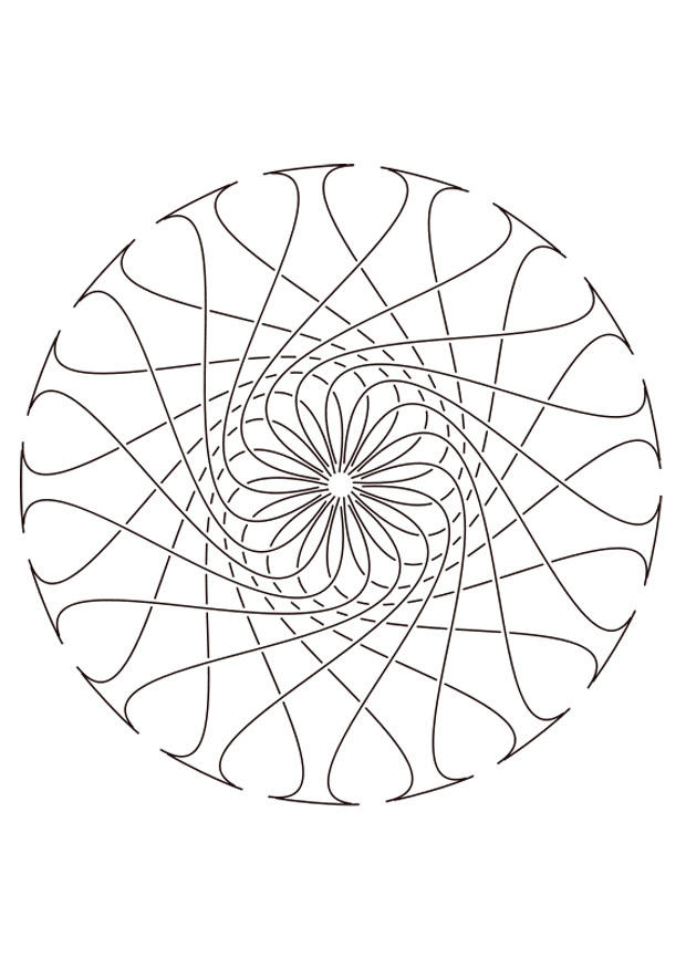 Kleurplaat mandala29