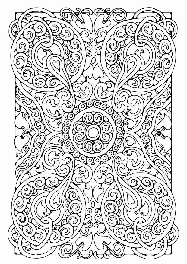 Kleurplaat mandala5a