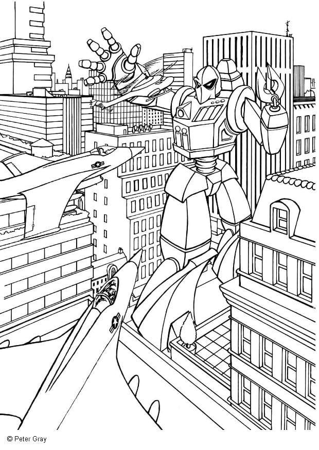 Kleurplaat manga - transformer
