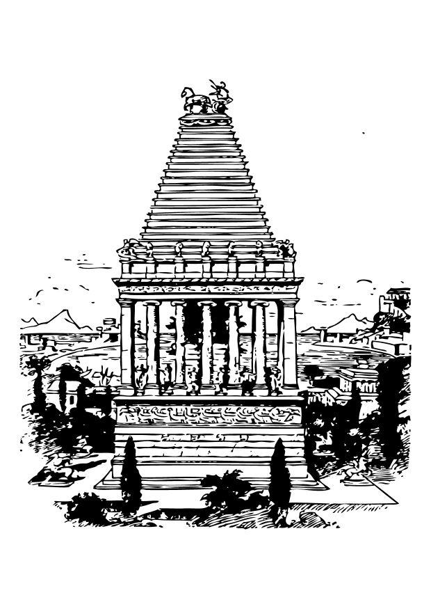 Kleurplaat mausoleum