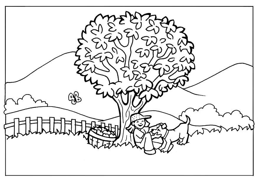 Kleurplaat natuur