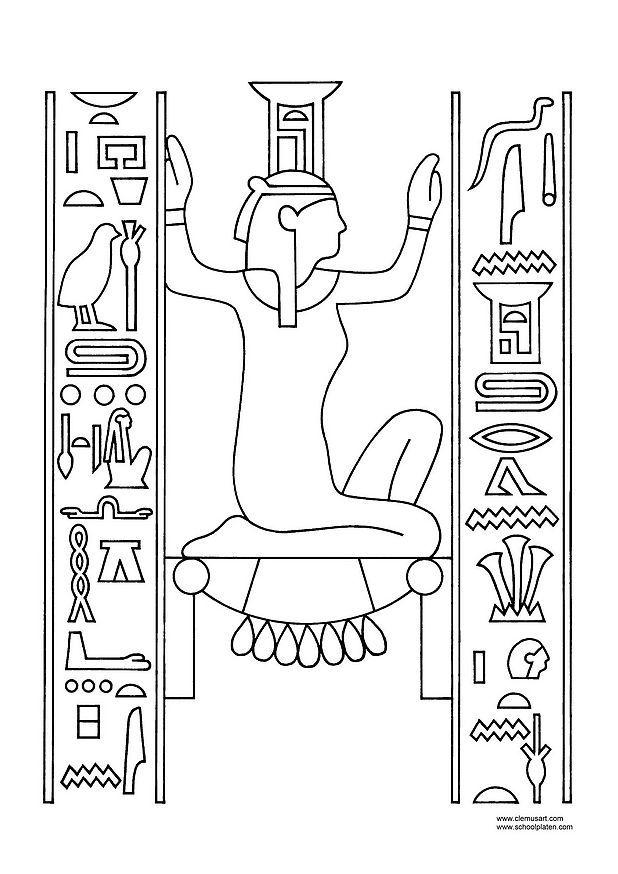 Kleurplaat nephthys