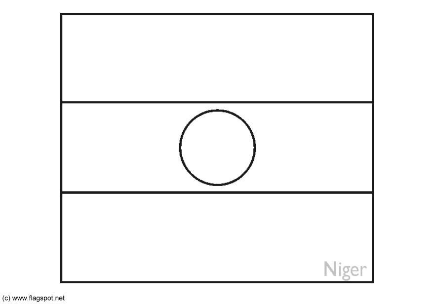 Kleurplaat niger