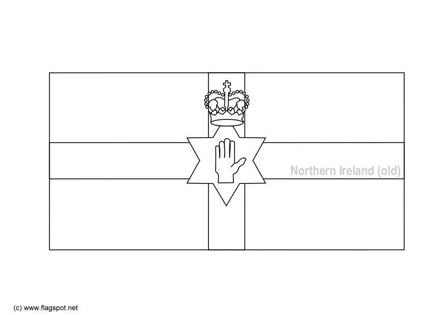 Kleurplaat noord ierland -oud-