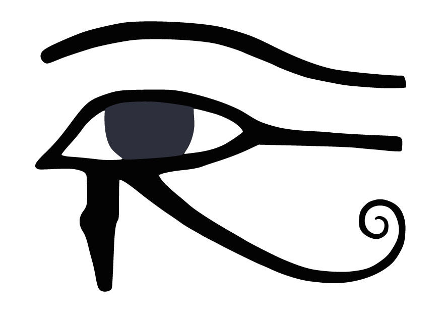 Kleurplaat oog van horus