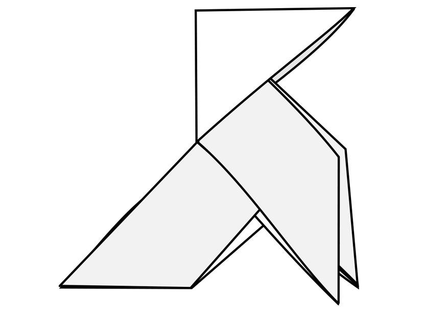 Kleurplaat origami