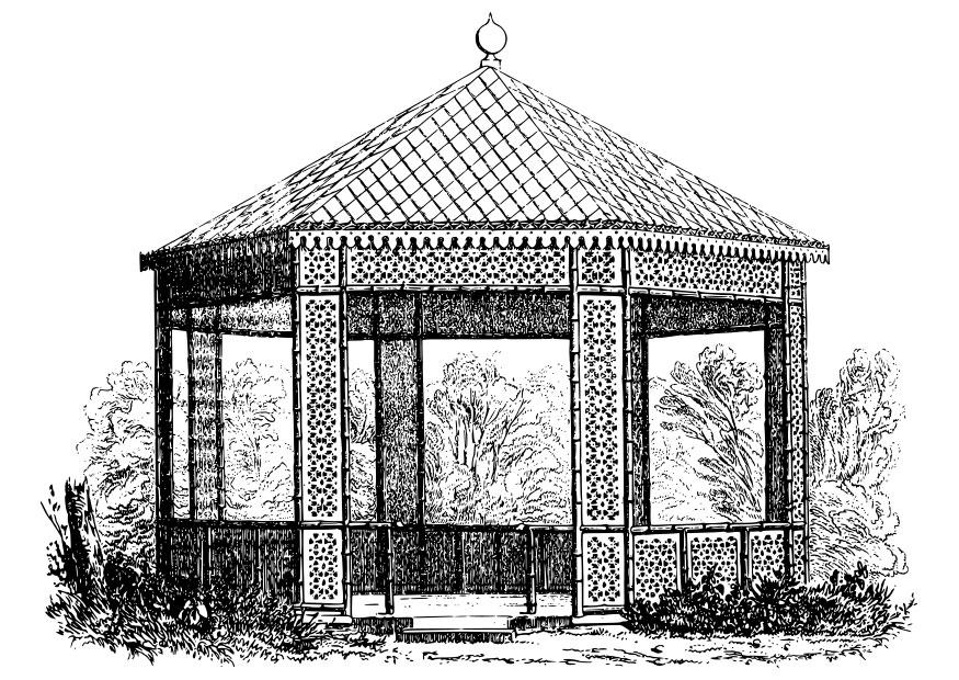 Kleurplaat oud paviljoen